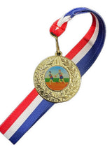 Men’s Relay Running 50mm Combo Medal & Ribbon (MED1) Engraved Free