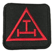 Square Masonic Royal Arch Triple Tau Embroidered Sew / Iron on Patch 65mm x 65mm 