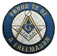 Masonic Proud To Be A Freemason Embroidered Sew / Iron on Patch 70mm x 70mm 