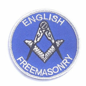 Masonic English Freemasonry Embroidered Sew / Iron on Patch 65mm x 65mm