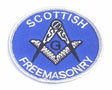 Masonic Scottish Freemasonry Embroidered Sew / Iron on Patch 65mm x 65mm 
