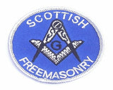 Masonic Scottish Freemasonry Embroidered Sew / Iron on Patch 65mm x 65mm 