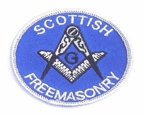 Masonic Scottish Freemasonry Embroidered Sew / Iron on Patch 65mm x 65mm 