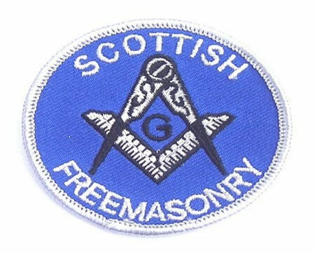 Masonic Scottish Freemasonry Embroidered Sew / Iron on Patch 65mm x 65mm 