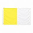 Saffron and white Irish county flag, 5ft x 3ft