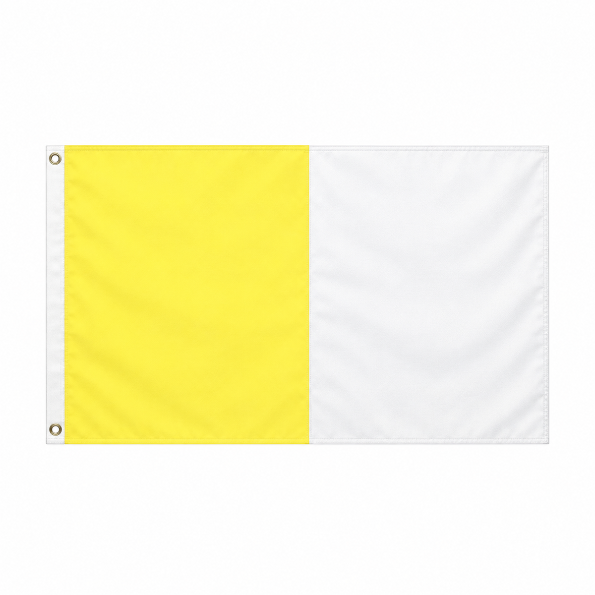 Saffron and white Irish county flag, 5ft x 3ft