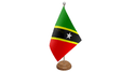 Flagmania Saint Kitts and Nevis wooden hand flags, 9x6 inch, pack of 12, no bases