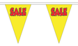 Flagmania Sale Yellow 5 metre bunting