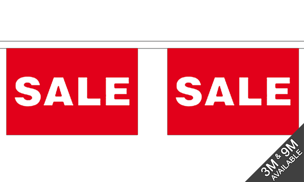 Sale Red Giant Bunting Horizontal 18m Flagmania bunting