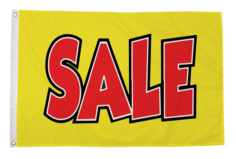 Flagmania Sale Yellow 5ft x 3ft Polyester Flag