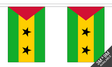 Sao Tome and Principe 3 metre bunting, 10 flags - Flagmania
