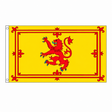 Scotland Lion Flag centred on square white background