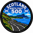 Scotland North Coast 500 80mm Embroidered Patch