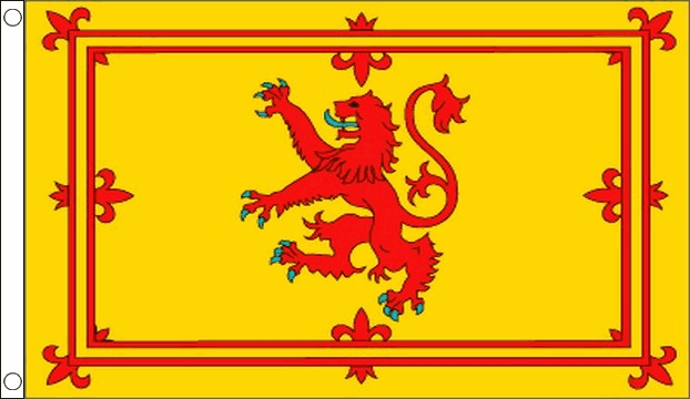 Flagmania Scotland Lion 3ft x 2ft Nylon Flag on white background