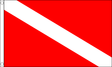 Flagmania Scuba Diving 3ft x 2ft Nylon Flag on white background