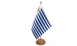 Flagmania Seborga wooden hand flags, 9x6 inch, pack of 12, no bases