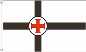 Flagmania Secret Society of Templars 5ft x 3ft Polyester Flag