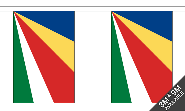 Seychelles 3 metre bunting, 10 flags - Flagmania