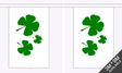 Flagmania Shamrock Bunting, 9 metre bunting