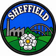 Sheffield Yorkshire Industrial Heritage White Rose 80mm Patch