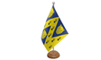 Flagmania Shropshire New wooden hand flags, 9x6 inch, pack of 12, no bases