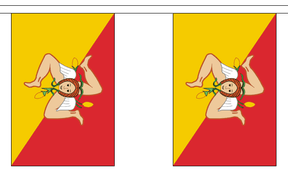 Sicily 3 metre bunting, 10 flags - Flagmania