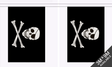 Skull and Crossbones Giant Bunting 18m Flagmania bunting