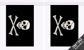 Skull and Crossbones Giant Bunting 18m Flagmania bunting