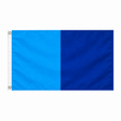 Sky blue and navy blue Irish county flag, 5ft x 3ft