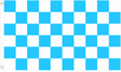 Sky blue and white chequered flag, 5ft x 3ft