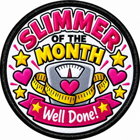 Slimmer of the Month 80mm Embroidered Patch