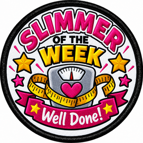 Slimmer of the Week 80mm Embroidered Patch