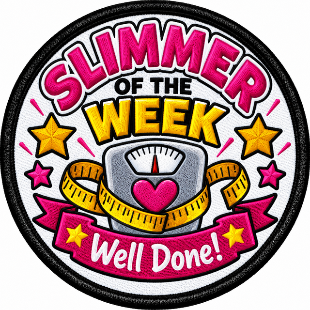 Slimmer of the Week 80mm Embroidered Patch
