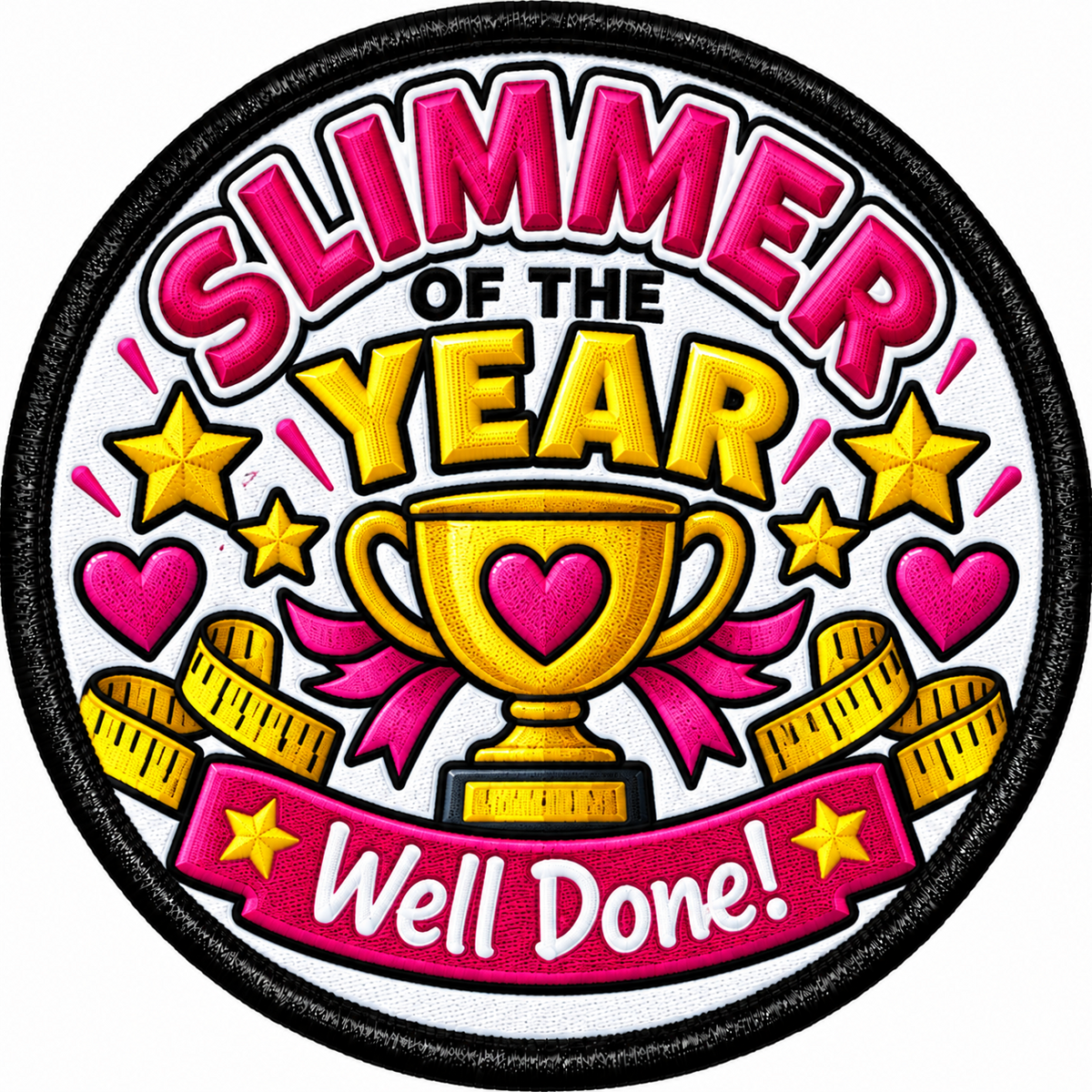 Slimmer of the Year 80mm Embroidered Patch