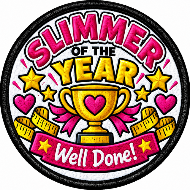 Slimmer of the Year 80mm Embroidered Patch