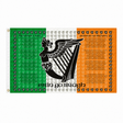 Soldiers Song flag with white border matching the flag collection