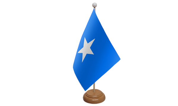 Flagmania Somalia wooden hand flags, 9x6 inch, pack of 12, no bases