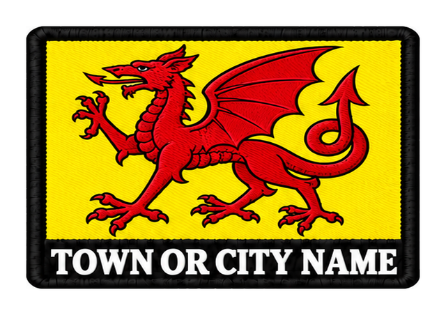 Somerset personalised county patch artwork preview, 90 x 60mm