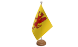 Flagmania Somerset New Wooden Table Flags (9"x6") (12 Pack) 9x6in wooden hand flags, 9x6 inch, pack of 12, no bases