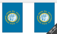 South Dakota 3 metre bunting, 10 flags - Flagmania