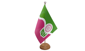 Flagmania South Yorkshire wooden hand flags, 9x6 inch, pack of 12, no bases