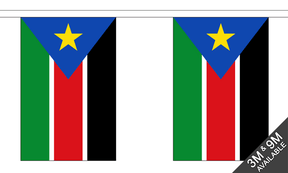 Sudan South 3 metre bunting, 10 flags - Flagmania