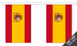 Flagmania Spain Crest Bunting, 9 metre bunting