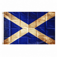 St Andrews Scotland grunge flag with distressed saltire on blue, 5ft x 3ft
