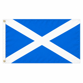 St Andrews Scotland flag with white saltire on light blue, 5ft x 3ft