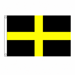 St Davids Flag centred on square white background