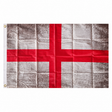 St George Grunge England flag with distressed red cross design, 5ft x 3ft