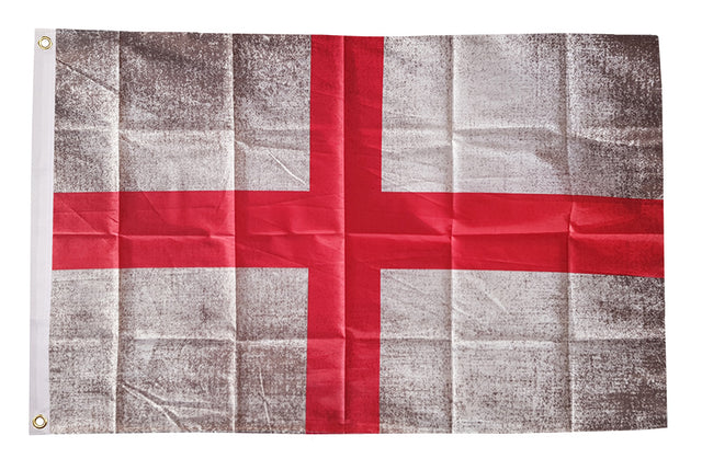 Flagmania St George Grunge 5ft x 3ft Polyester Flag