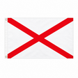 St Patrick's Cross flag with a red diagonal saltire on a white background