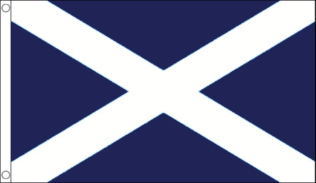 Flagmania St Andrews (Navy Blue) 3ft x 2ft Nylon Flag on white background